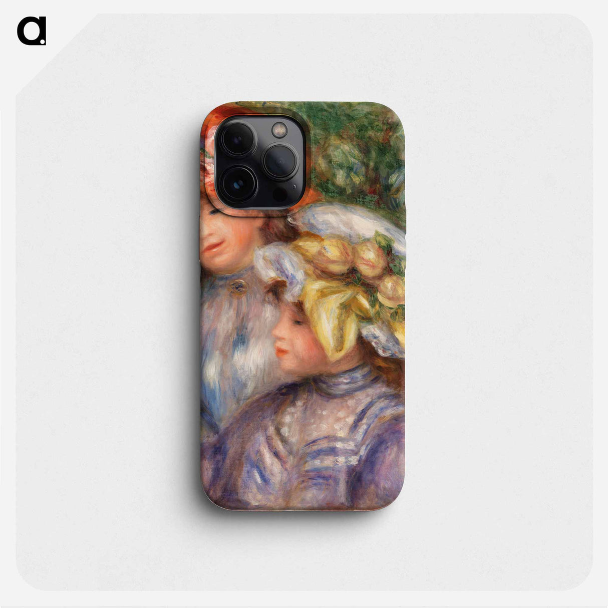 Two Girls - Pierre Auguste Renoir Phone Case.