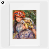 Two Girls - Pierre-Auguste Renoir Poster.