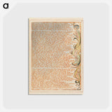 アートポストカード-Jerusalem, Plate 7, "Was living: panting...." - ウィリアム ブレイク Postcard.