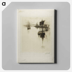 アートパネル-Below Chestnut Street Bridge, Philadelphia
 - ジョセフ ペネル Canvas.