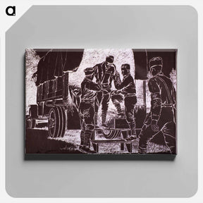 アートパネル-Ambulances: Assisting Patient from Vehicle
 - 国立医学図書館 Canvas.