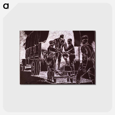 アートポストカード-Ambulances: Assisting Patient from Vehicle
 - 国立医学図書館 Postcard.