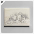 アートパネル-Six Foxhounds Resting
 - イェール大学アートギャラリー Canvas.