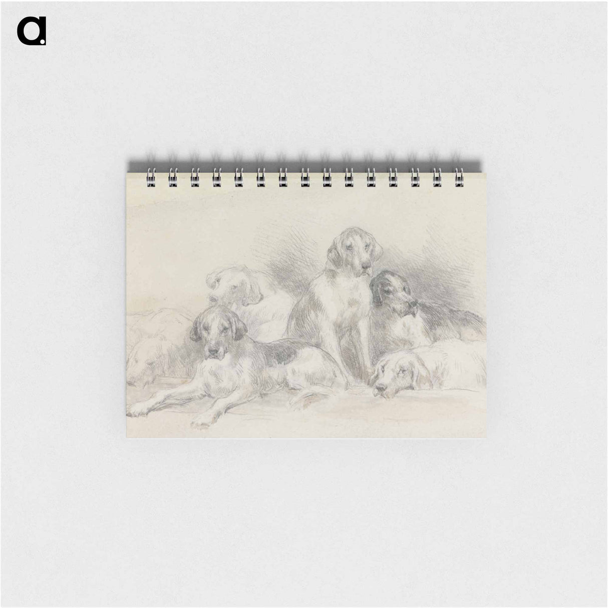 アートメモ帳-Six Foxhounds Resting
 - イェール大学アートギャラリー Memo.