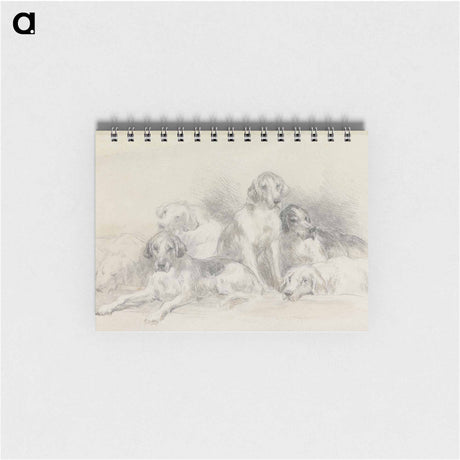 アートメモ帳-Six Foxhounds Resting
 - イェール大学アートギャラリー Memo.