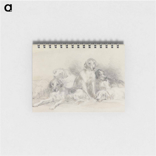 アートメモ帳-Six Foxhounds Resting
 - イェール大学アートギャラリー Memo.