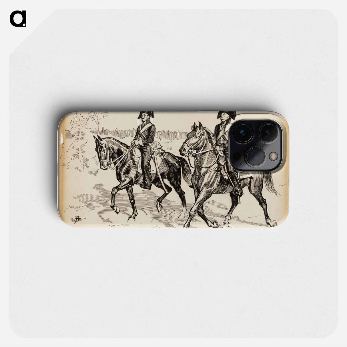 Kaksi rakuunaa -runon alkuvinjetti - アルバート エーデルフェルト Phone Case.