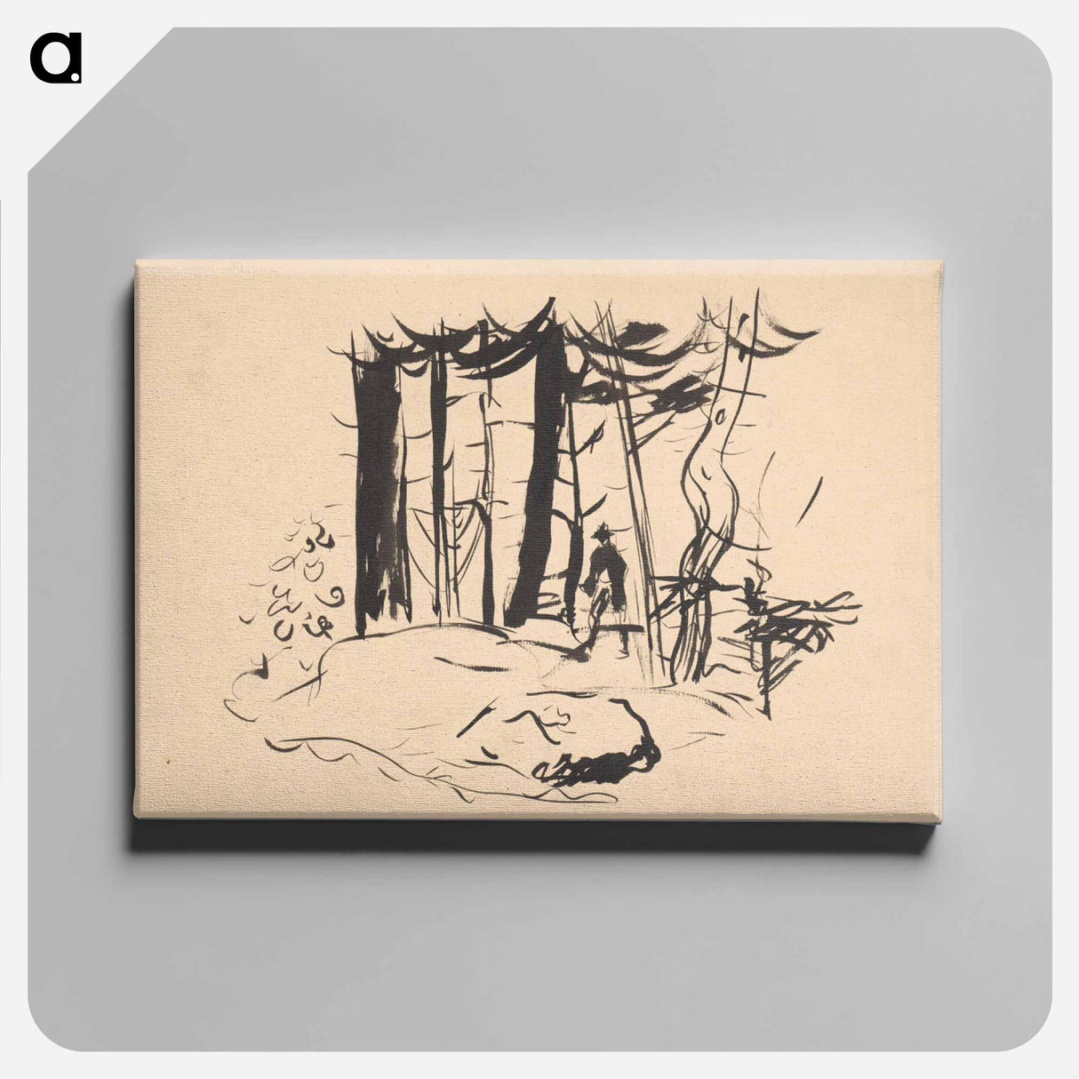 In the forest - アーノルド ピーター ワイズ クビンチャン Canvas.