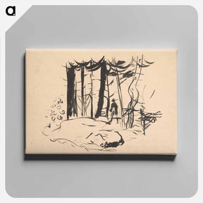 アートパネル-In the forest - アーノルド ピーター ワイズ クビンチャン Canvas.