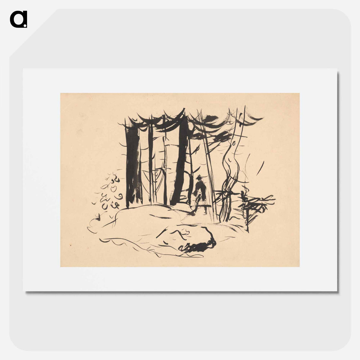 In the forest - アーノルド ピーター ワイズ クビンチャン Poster.