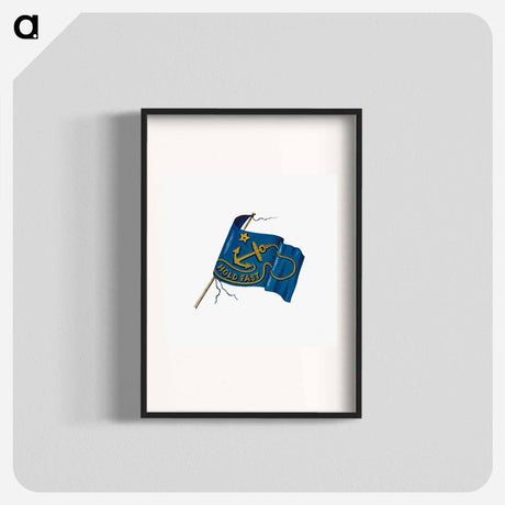 アートポスター-Hold Fast Flag from The Last Franklin Expedition With Fox, Capt. McClintock
 - 大英図書館 Poster.