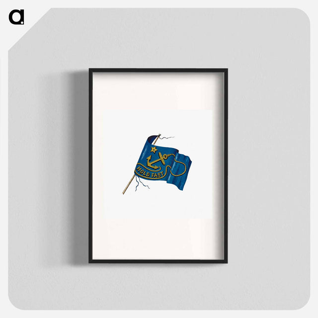 アートポスター-Hold Fast Flag from The Last Franklin Expedition With Fox, Capt. McClintock
 - 大英図書館 Poster.