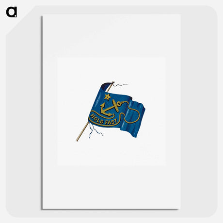 アートポスター-Hold Fast Flag from The Last Franklin Expedition With Fox, Capt. McClintock
 - 大英図書館 Poster.