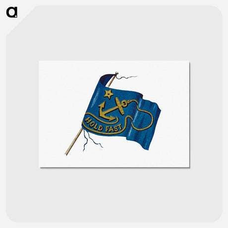 アートポストカード-Hold Fast Flag from The Last Franklin Expedition With Fox, Capt. McClintock
 - 大英図書館 Postcard.