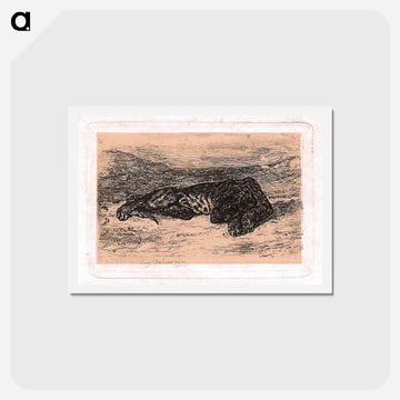Panther - ウジェーヌ ドラクロワ Postcard.