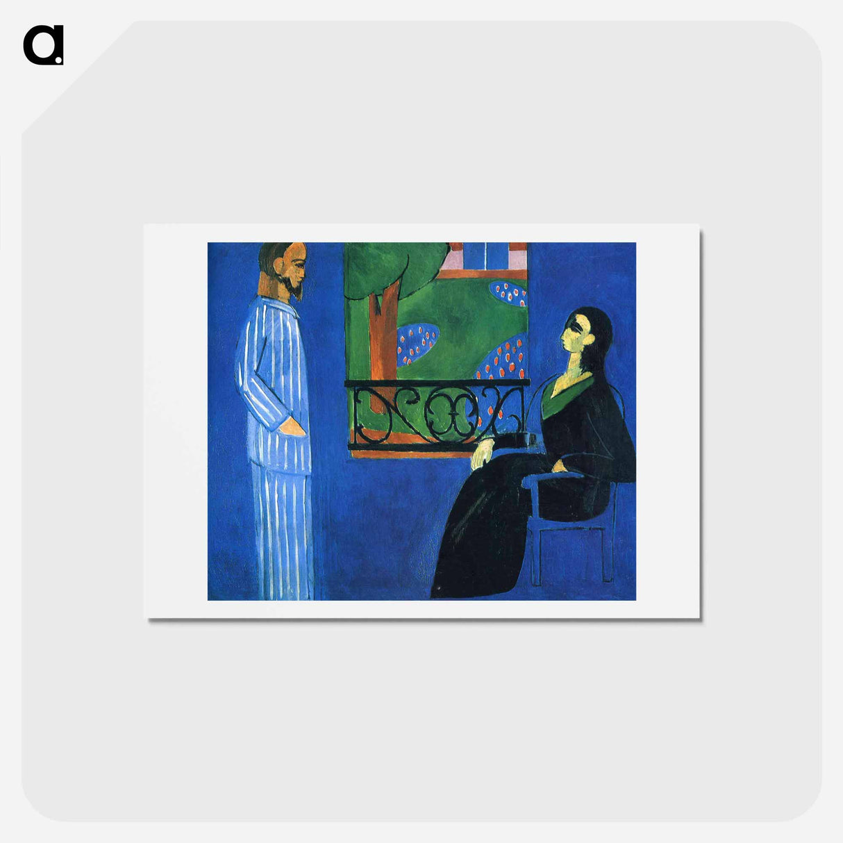 アートポストカード-Conversation - アンリ マティス Postcard.