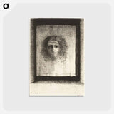 アートポストカード-It Was a Veil, an Imprint - オディロン ルドン Postcard.