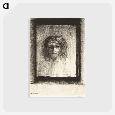 アートポストカード-It Was a Veil, an Imprint - オディロン ルドン Postcard.