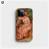 Woman Daydreaming (Rêveuse) - Pierre Auguste Renoir Phone Case.