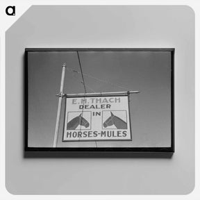 アートパネル-Hitchhiker at Waco City Limits
 - ラッセル リー Canvas.