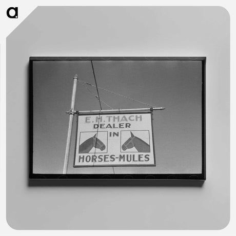 アートパネル-Hitchhiker at Waco City Limits
 - ラッセル リー Canvas.