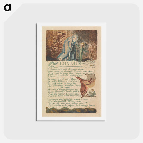 アートポストカード-London - ウィリアム ブレイク Postcard.