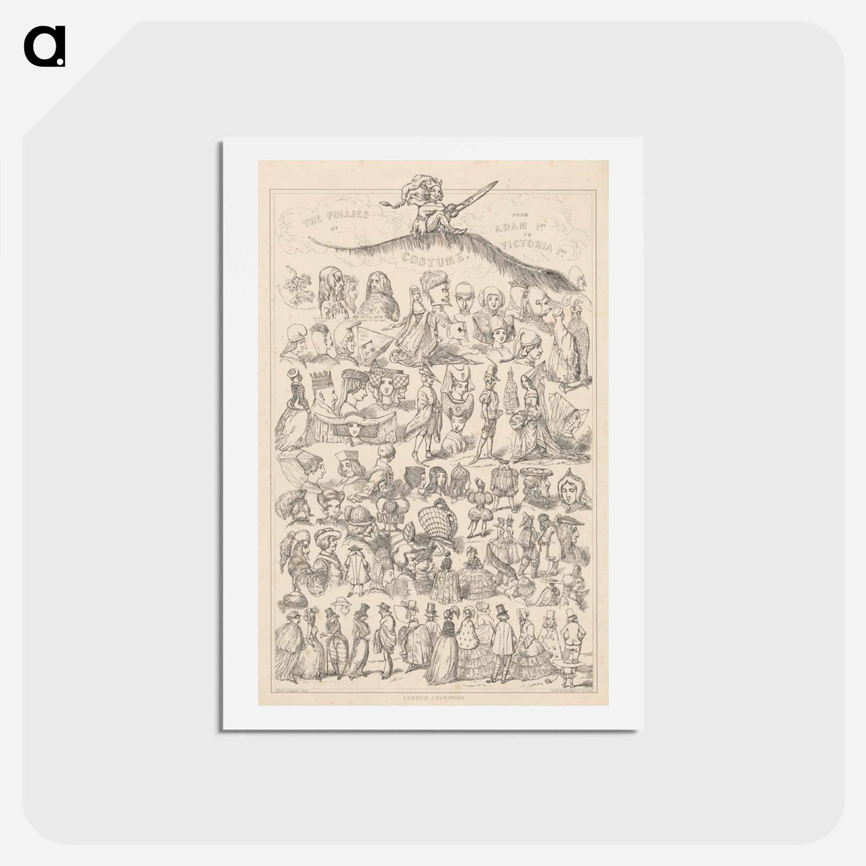 アートポストカード-The Follies of Costume
 - イェール大学アートギャラリー Postcard.
