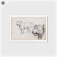 アートポストカード-(unknown) part of a sketchbook - アルバート エーデルフェルト Postcard.