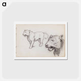 アートポストカード-(unknown) part of a sketchbook - アルバート エーデルフェルト Postcard.