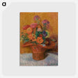 アートポストカード-Red Basket of Zinnias
 - バーンズ・コレクション Postcard.