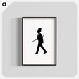 アートポスター-Gentleman Silhouette from Michael's Crag
 - 大英図書館 Poster.
