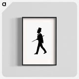 アートポスター-Gentleman Silhouette from Michael's Crag
 - 大英図書館 Poster.