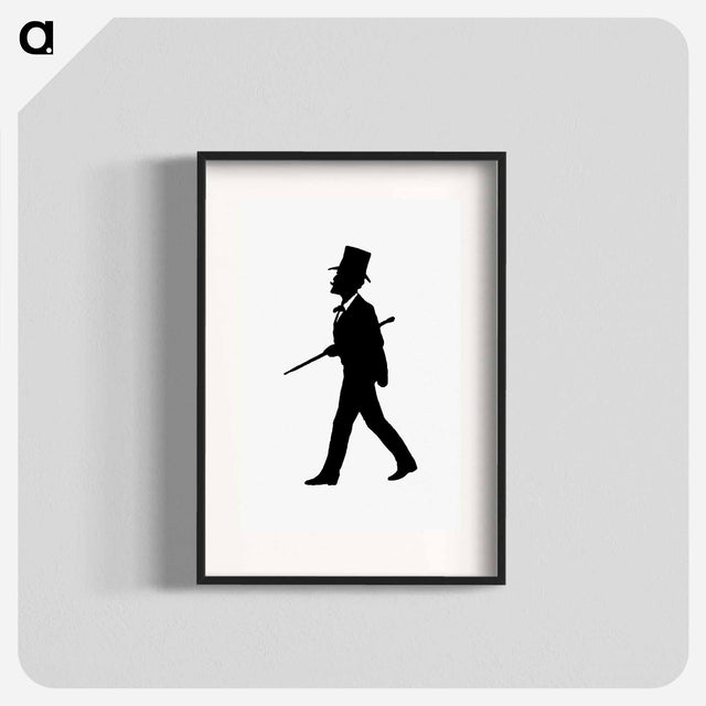 アートポスター-Gentleman Silhouette from Michael's Crag
 - 大英図書館 Poster.