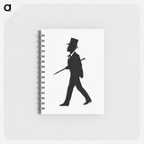 アートメモ帳-Gentleman Silhouette from Michael's Crag
 - 大英図書館 Memo.