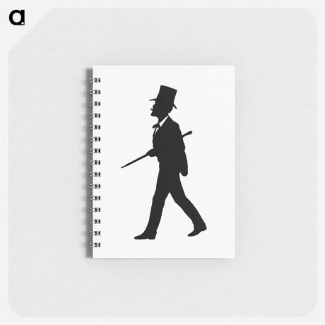 アートメモ帳-Gentleman Silhouette from Michael's Crag
 - 大英図書館 Memo.