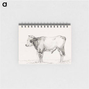 アートメモ帳-Standing young bull - ジャン ベルナール Memo.