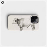Standing young bull - ジャン ベルナール Phone Case.