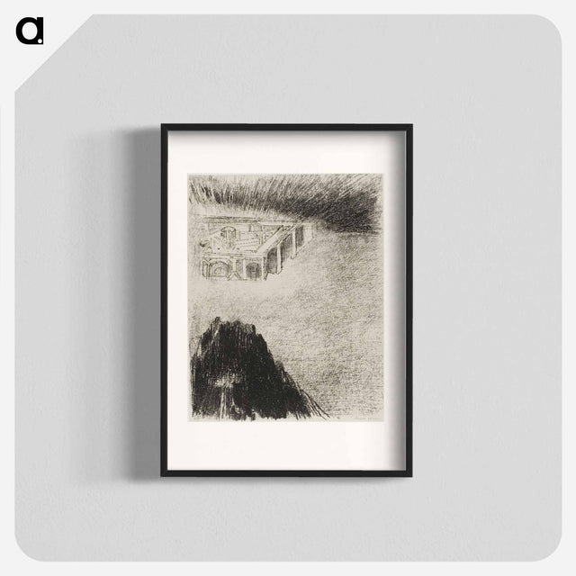 アートポスター-And I John Saw the Holy City, New Jerusalem, Coming Down from God Out of Heaven - オディロン ルドン Poster.