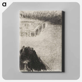 アートパネル-And I John Saw the Holy City, New Jerusalem, Coming Down from God Out of Heaven - オディロン ルドン Canvas.