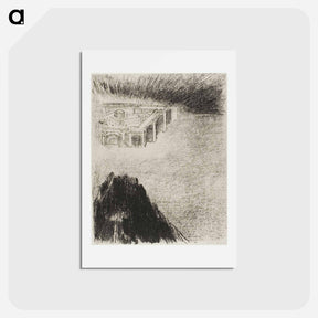 アートポストカード-And I John Saw the Holy City, New Jerusalem, Coming Down from God Out of Heaven - オディロン ルドン Postcard.