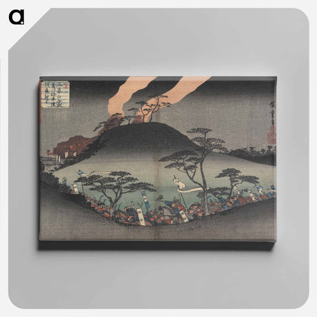 アートパネル-Night Battle at Mikusa Mountain
 - 歌川 広重 Canvas.