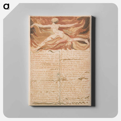アートパネル-The First Book of Urizen, Plate 5, "Chap: 1...." - ウィリアム ブレイク Canvas.