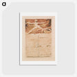 アートポストカード-The First Book of Urizen, Plate 5, "Chap: 1...." - ウィリアム ブレイク Postcard.