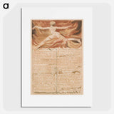 アートポスター-The First Book of Urizen, Plate 5, "Chap: 1...." - ウィリアム ブレイク Poster.