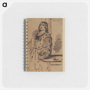 アートメモ帳-Study of a man in costume - ウジェーヌ ドラクロワ Memo.