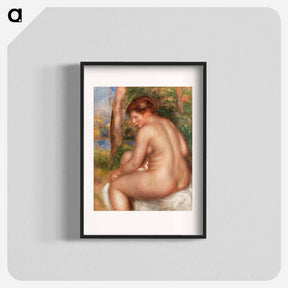 アートポスター-Bather in Three-Quarter View - ピエール オーギュスト ルノワール Poster.