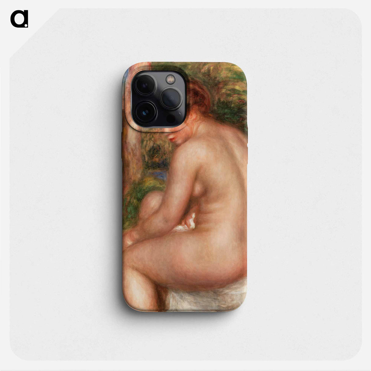 Bather in Three-Quarter View - Pierre Auguste Renoir Phone Case.