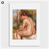 Bather in Three-Quarter View - Pierre-Auguste Renoir Poster.