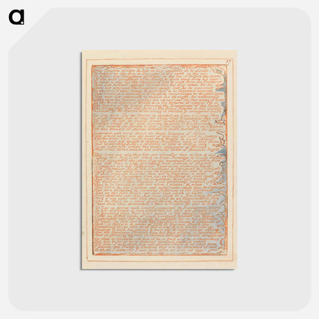 アートポストカード-His Spectre divides.... - ウィリアム ブレイク Postcard.