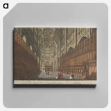 アートパネル-The Inside View of King Henry VII Chappel, in Westminster Abby
 - イェール大学アートギャラリー Canvas.